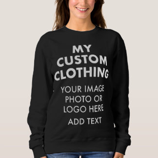 Sweatshirt NOIRE Personnalisée FEMME