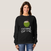 Sweatshirt Noix de coco Fruit d'été Noix de coco (Devant entier)