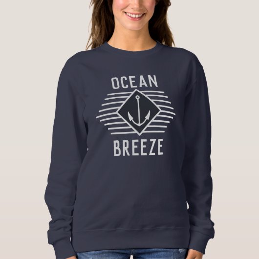 Sweatshirt Nom de bateau d'un équipage de voile (Devant)