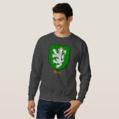 Sweatshirt Nom de famille hispanique Diaz Family Shield (Devant entier)