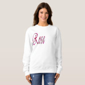 Sweatshirt Nom de fille Rose, (Devant entier)