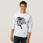Sweatshirt Nom de la brosse d'encre Batman (Devant entier)