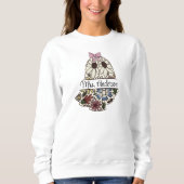 Sweatshirt Nom de l'enseignant Fantôme Floral Mignon (Devant)