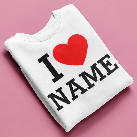 Sweatshirt Nom du coeur