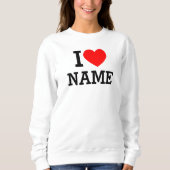 Sweatshirt Nom du coeur (Devant)