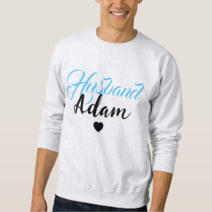 Sweatshirt Nom du mari personnalisé moderne - Cool personnali