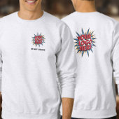 Sweatshirt Nom et logo Télécharger Modèle/avant et arrière/gr