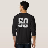 Sweatshirt Nom personnalisé 50e anniversaire Moderne (Dos entier)