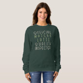 Sweatshirt Nom Personnalisé Funny Matcha Latte Lover Dit Simp (Devant entier)