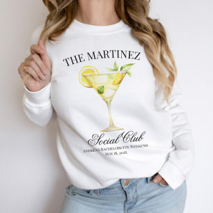 Sweatshirt Nom personnalisé Social Club Lemon Cocktail Mariag