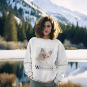 Sweatshirt Nom photo personnalisé Femmes personnalisées