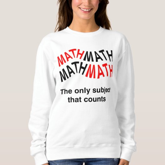 Sweatshirt Nombre de maths Wavy (Devant)