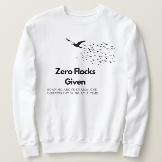 Sweatshirt Nombre zéro donné (Design devant)