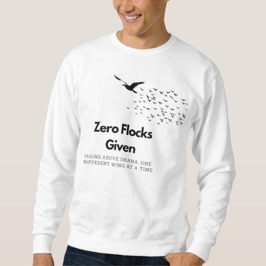 Sweatshirt Nombre zéro donné (Devant)