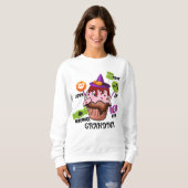 Sweatshirt Noms des enfants personnalisables Halloween Candy  (Devant entier)