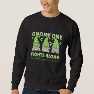 Sweatshirt Non Hodgkin Lymphoma Cancer Lime Ribbon Gnome