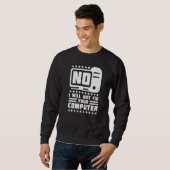 Sweatshirt Non Je Ne Réparerai Pas Votre Bureau D'Aide Ordina (Devant entier)