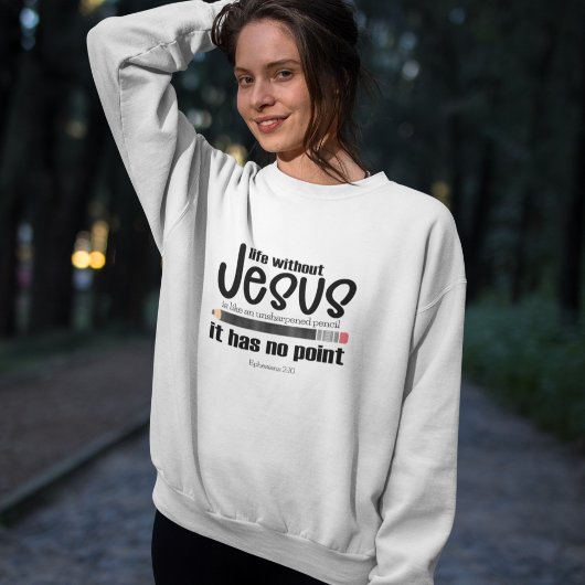 Sweatshirt NON, JÉSUS ? NON ! Citation de la foi chrétienne s
