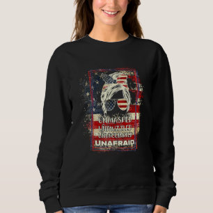 Sweatshirt Non masqué Non muselé Non vacciné Sans peur 4 juil