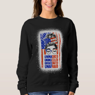 Sweatshirt Non Masqué Non Muzzé Non Vacciné Sans Peur Messy B