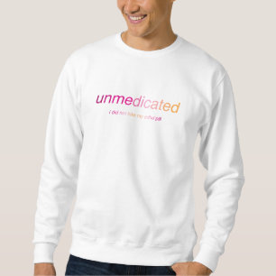 Sweatshirt non médicamenté à dégradé rose