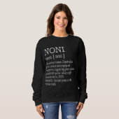 Sweatshirt Noni Définition Grandma Fête des mères Cadeaux Fem (Devant entier)