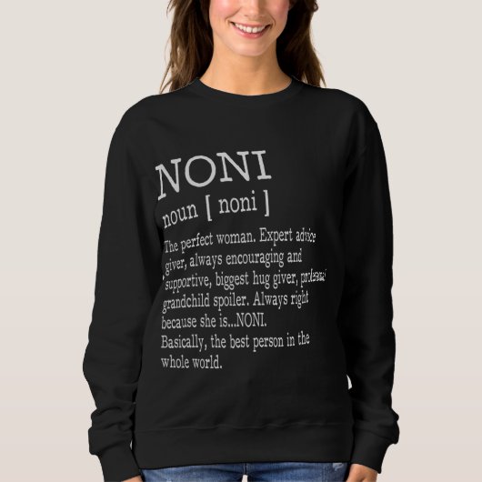 Sweatshirt Noni Définition Grandma Fête des mères Cadeaux Fem (Devant)