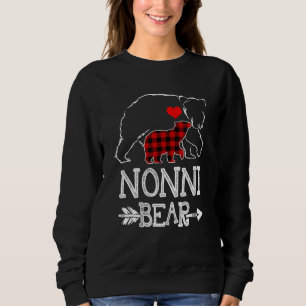 Sweatshirt Nonni Bear Buffalo Plaid Christmas Family Pajama