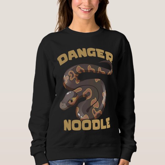 Sweatshirt Noodle Dangereux Python Balle Serpent Reptile Serp (Devant)