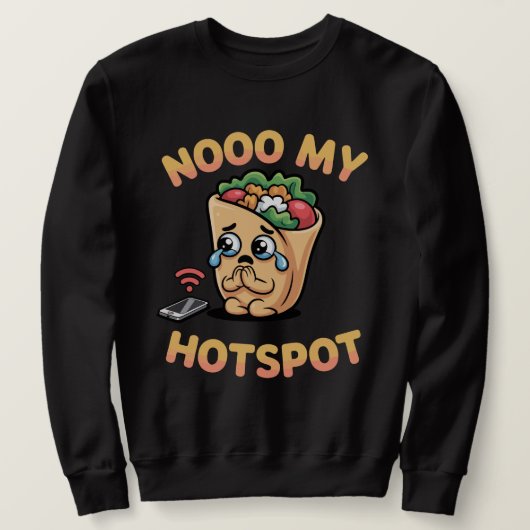 Sweatshirt Nooo Mon Point d'Accès – Mème Drôle de Brainrot It (Design devant)