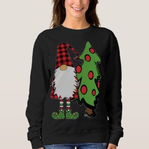 Sweatshirt Nordic Gnome Arbre de Noël Tomte Nisse Holiday Cu