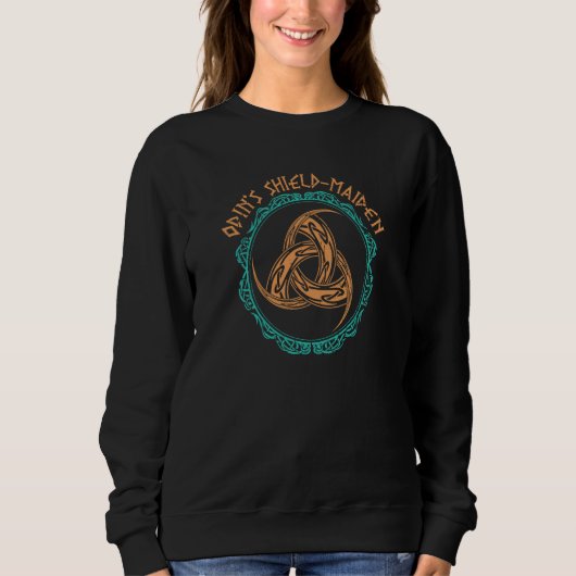 Sweatshirt Norse Mythology Odin's Shield Maiden Gjallarhorn V (Devant)