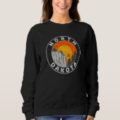 Sweatshirt North Dakota Mountain cliff (Devant)