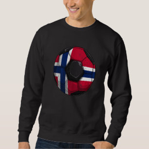 Sweatshirt Norvège Football Norvège Drapeau Norvégiens Garçon
