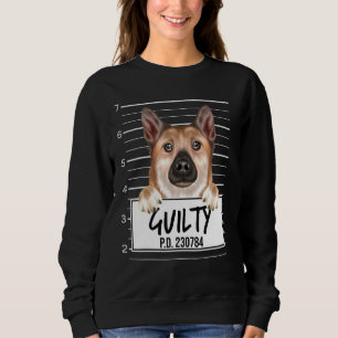 Sweatshirt Norvégien Buhund Mugshot Coupable Chien