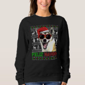 Sweatshirt Norvégien Chasse-Poupée Chien Feliz Navidog Funny (Devant)