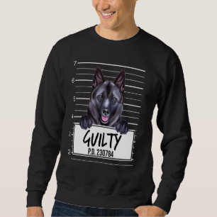 Sweatshirt Norvégien Elkhound Mugshot Coupable Chien