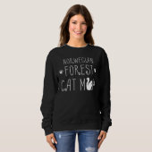 Sweatshirt Norwegian Forest Chat Maman Mam - Chat Cute (Devant entier)