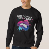 Sweatshirt Not Gonna Pick a Side Bisexual Pride Bisexuality L (Devant)