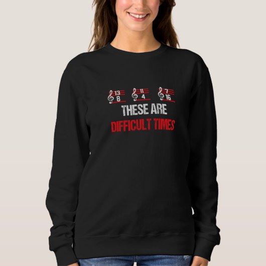 Sweatshirt Notes De Musique Musicienne Ce Sont Des Moments Di (Devant)