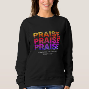 Sweatshirt Notes de musique PRAISE élégant Christian