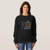 Sweatshirt Nothing Scares Me My Husband Is Hoosier Wife India (Devant entier)