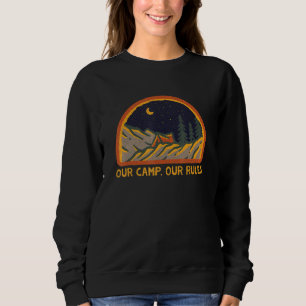 Sweatshirt Notre camp Nos règles Été Faune Tropical Outdoo