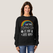 Sweatshirt Notre Premier Jour de la Saint Patrick, M. Mme Mat (Devant entier)