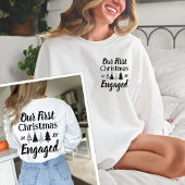 Sweatshirt Notre premier Noël Engagé 2023 Couple Crewneck
