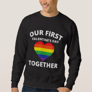 Sweatshirt Notre première journée de Valentines ensemble te