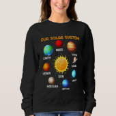 Sweatshirt Notre système solaire Science Astronomie Physique (Devant)