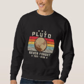 Sweatshirt N'Oubliez Jamais Pluton. Espace Style Rétro, Scien (Devant)