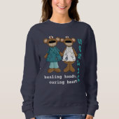 Sweatshirt Nounours mignon pour infirmière (Devant)