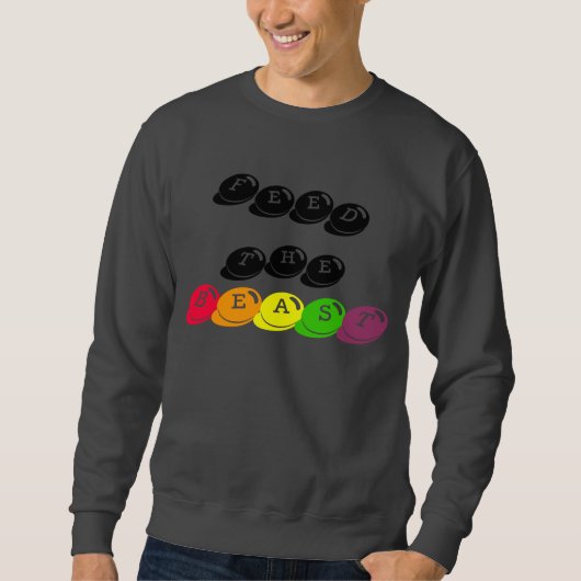 Sweatshirt Nourris la bête (Devant)